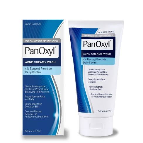 PanOxyl Acne Creamy Wash Benzoyl Peroxide 4% Daily Control 170g